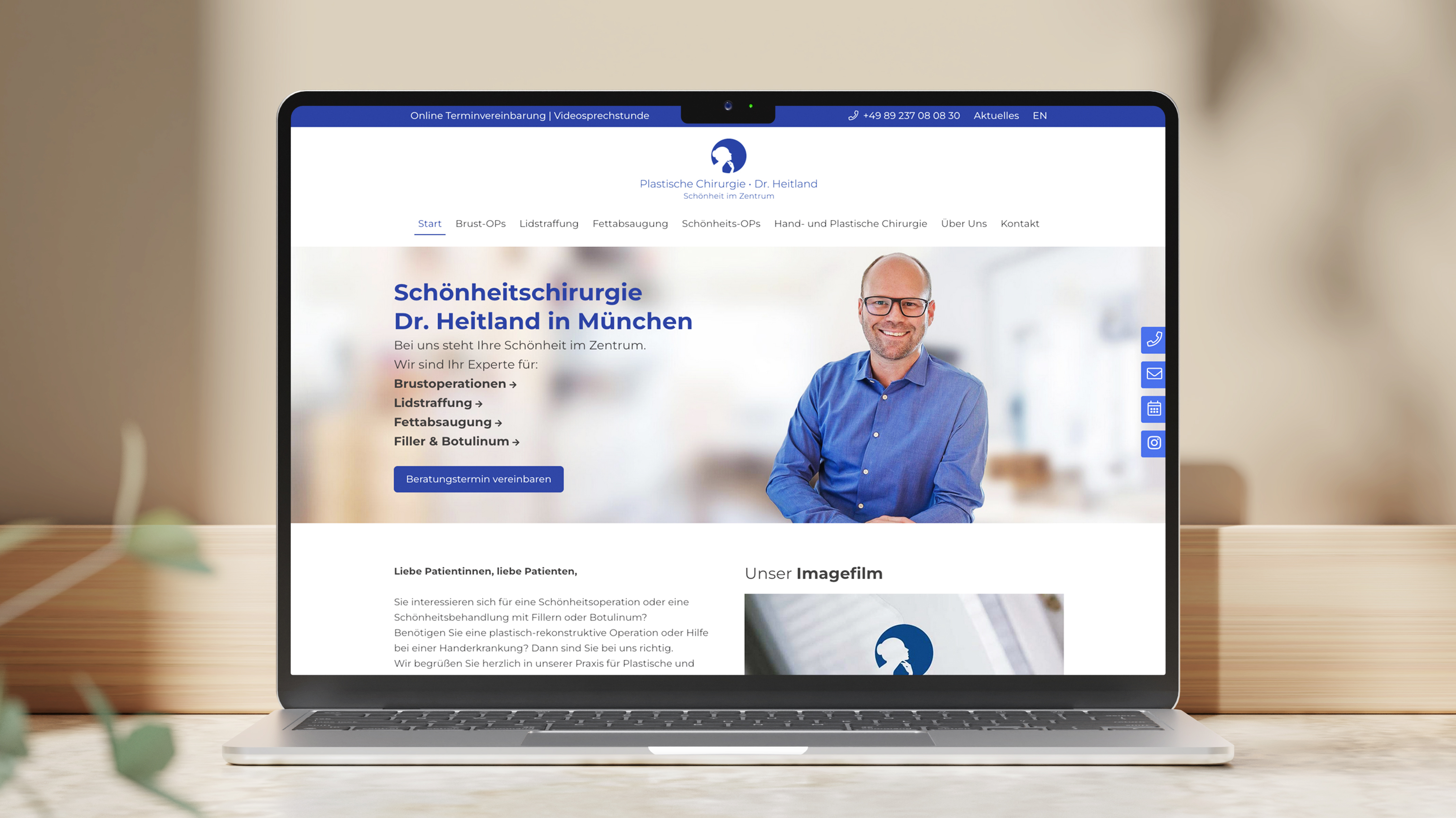 Schönheitschirurgie Dr. Heitland | Internetauftritt