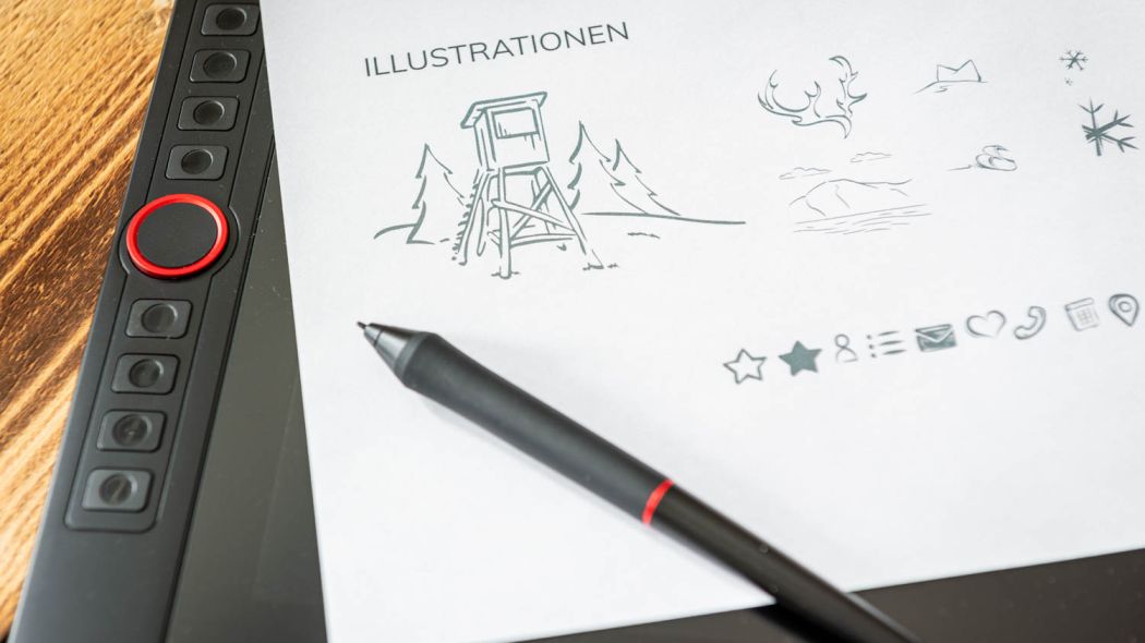 Illustrationen Hochsitz Ferienwohnung