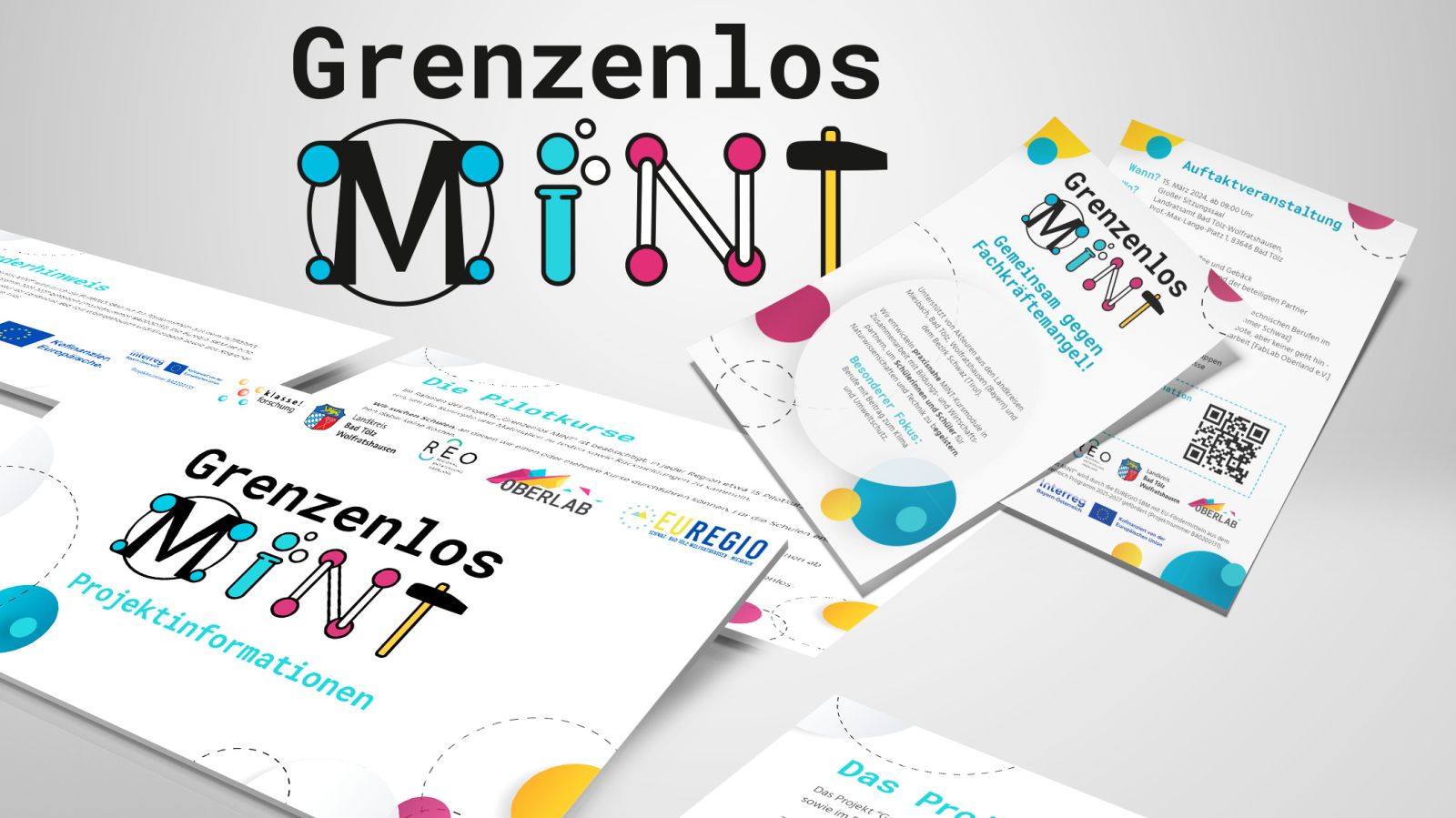 Power Point Präsentation und Flyer Grenzenlos MInt