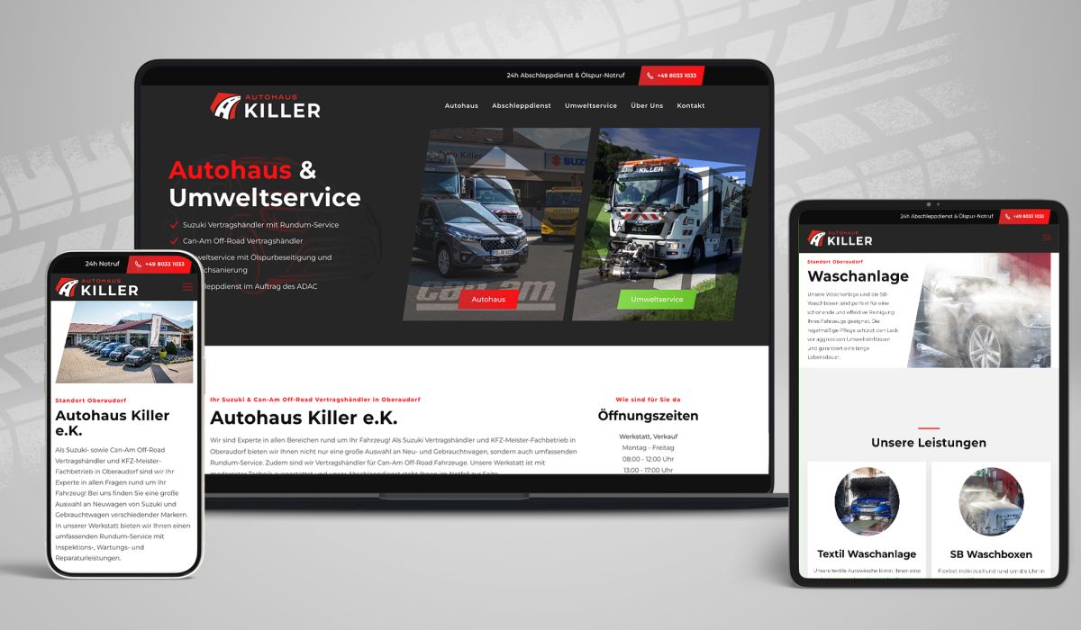 Website Autohaus Killer