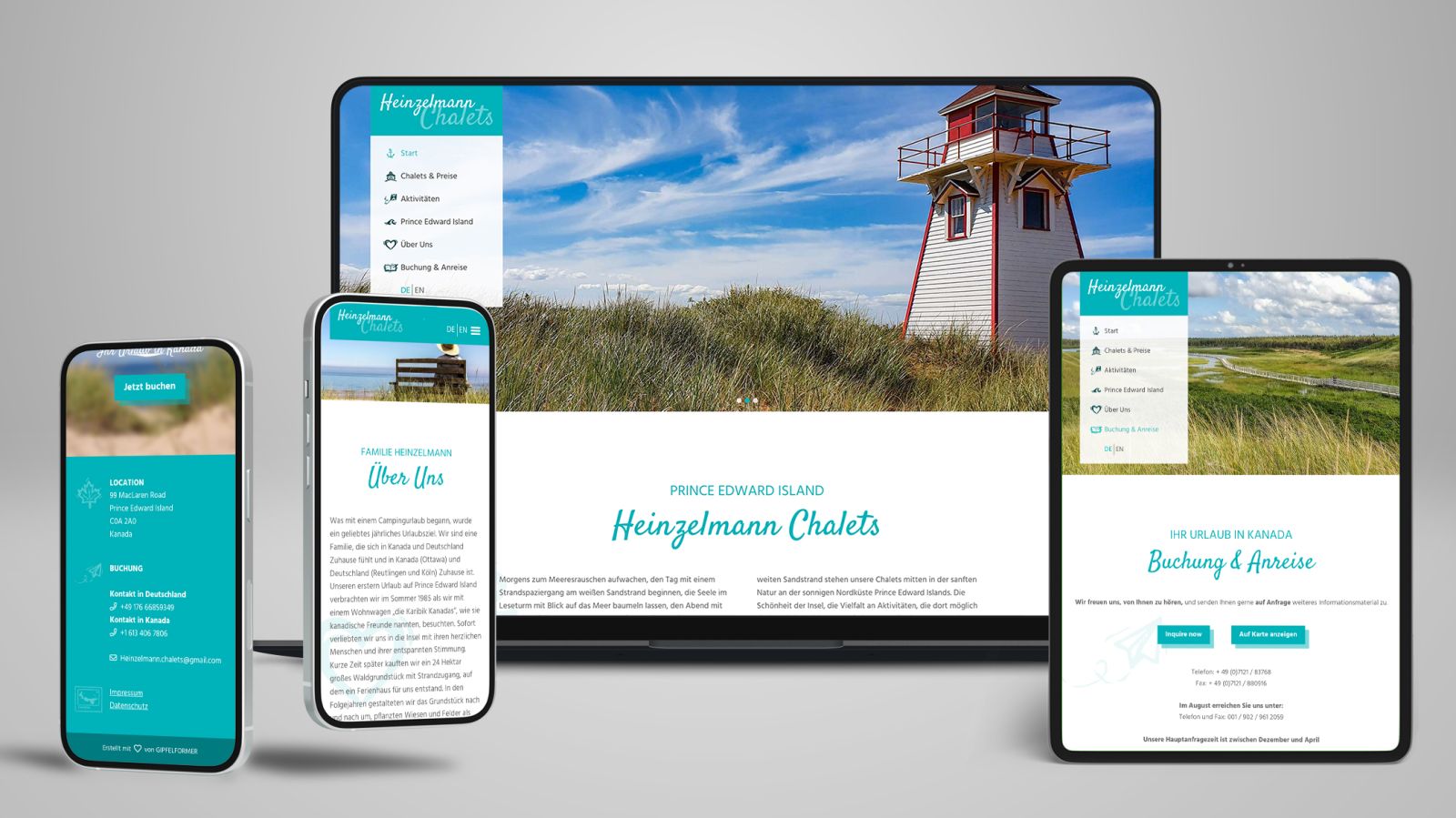 Website Heinzelmann Chalets