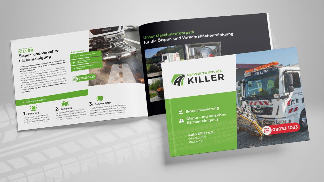 Broschüre Umweltservice Autohaus Killer